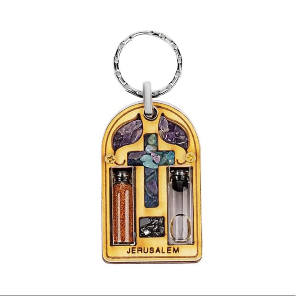 NWT - Karma and Luck keychain